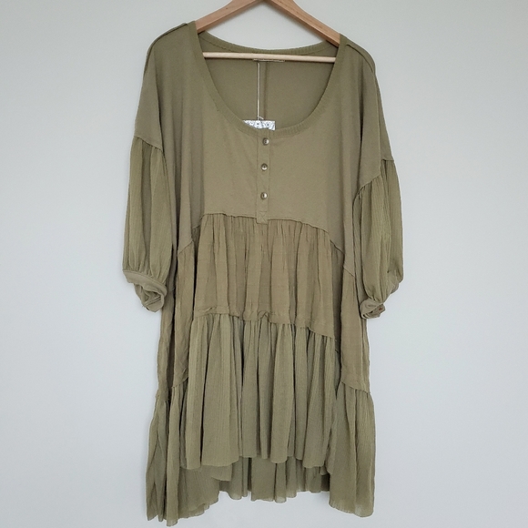 Free People Tops - Free People skye tee top dress size xs